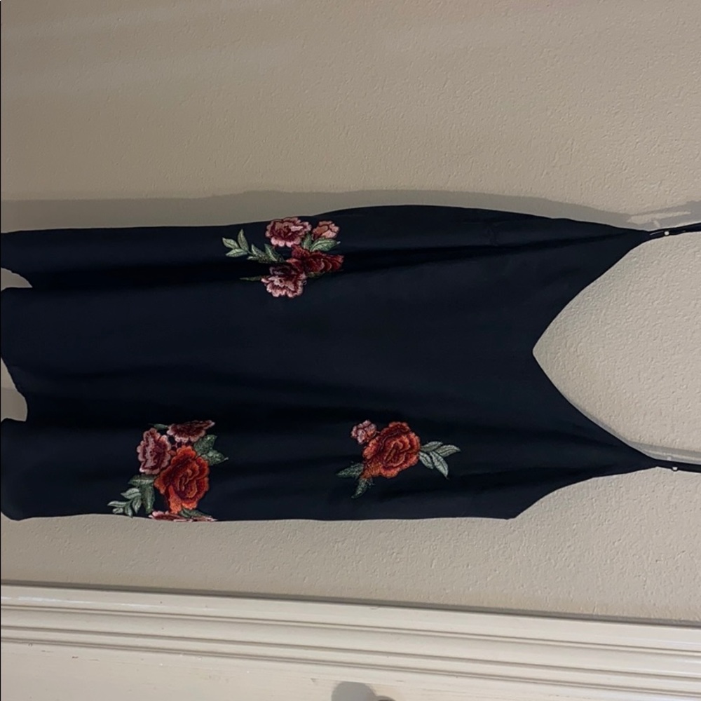 Black rose dress